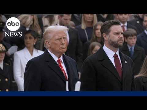 Trump lays wreath at Arlington National Cemetery