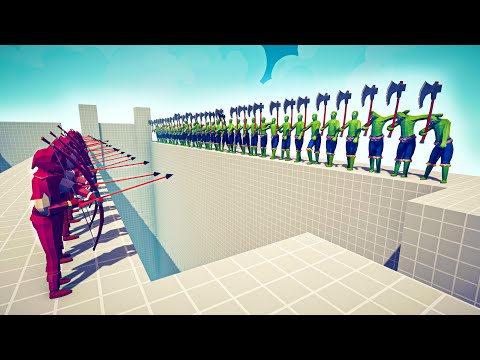 50x ARCHER vs 50x ARMIES - 🏹Totally Accurate Battle Simulator TABS