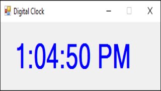 C# Tutorial - Digital Clock with 2 Lines of Code | FoxLearn