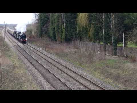 Mac Cam 1Z39 7029 5043 Birmingham Snow Hill to Didcot @ Radley 10:04 04/03/2023