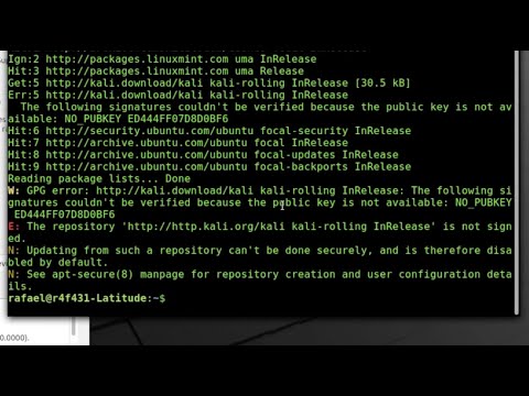 LINUX FIX: apt-get update: E: updating from such a repository can't be done securely and is disabled