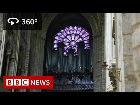 Em 360: Catedral de Notre-Dame antes do incêndio - BBC News