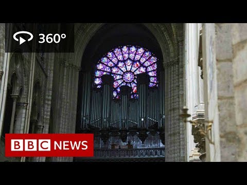 In 360: Notre-Dame cathedral before the fire - BBC News Video