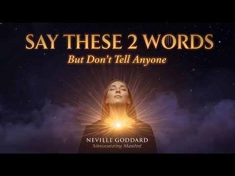 Say These 2 Words in Silence & Manifest ANYTHING – Neville Goddard Secret (Don't Tell Anyone)