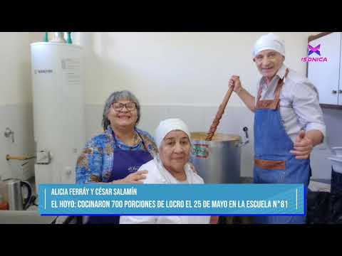 ➡️El Hoyo: cocinaron 700 porciones para el 25 de Mayo en la Escuela N°81⬅️