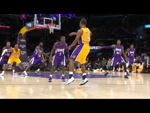 Ronnie Price pass to Ed Davis | Kings vs Lakers | December 09, 2014 | NBA Season 2014/15