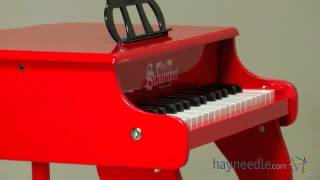 Schoenhut 30 Key Red Fancy Baby Grand Piano - Product Review Video