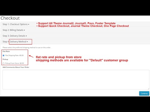 Shipping Method By Customer Groups - OpencartTools