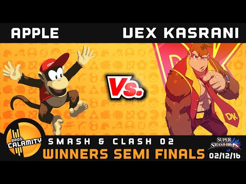 S&C 02 - CT Vex Kasrani (Donky Kong) vs RNG Apple (Diddy Kong) - Winners Semi Finals - Smash 4 Wii U