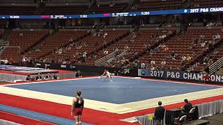 Michael Jaroh - Floor Exercise - 2017 P&G Championships Junior Men Day 1