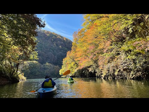 【みなかみ・洞元湖】癒しの紅葉カヌー体験！