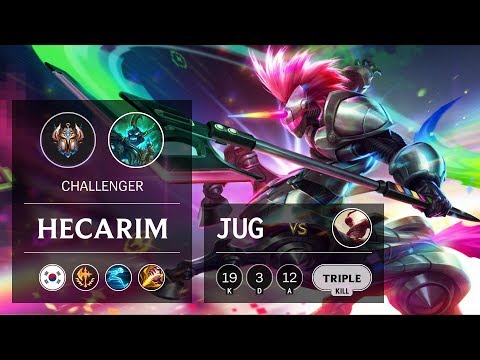 Hecarim Jungle vs Lee Sin - KR Challenger Patch 9.9