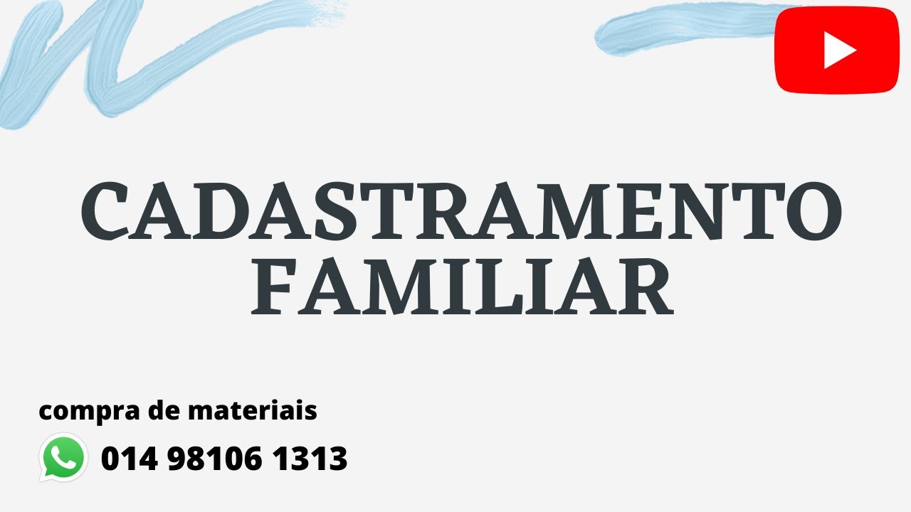 Cadastramento familiar e mapeamento: finalidade e instrumentos