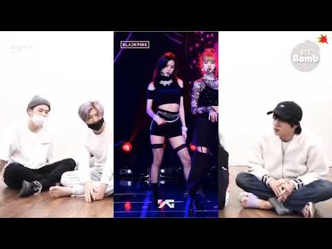 BTS - reaction - BlackPink - Jisoo - dududu #kpop