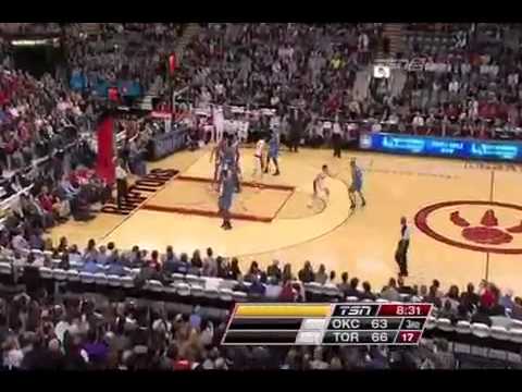 Dunk of the Night: Amir Johnson Alley-Oop Dunk on Thabo Sefalosha (December 3, 2010)