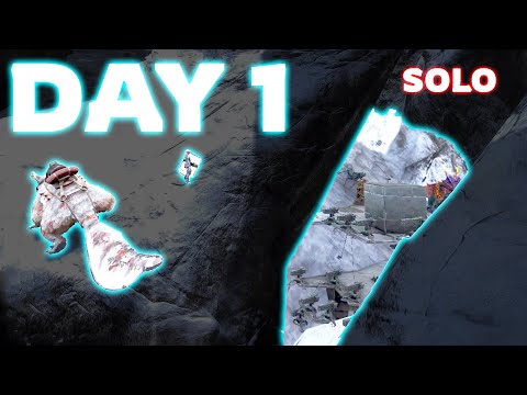 SOLO Claiming Hidden Underwater Cave In Ark Most Populated Server || Mesa