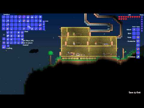 Terraria Playthrough: Part 34 - Lucky Horseshoe + Starfury!!