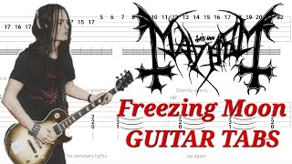Mayhem - Freezing Moon | Rhythm & Lead GUITAR TABS | Cover | Tutorial | Lesson
