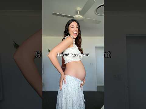 My bump growth 🙊⏰ (months 1-5)