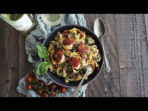Tuscan Scallop Pasta