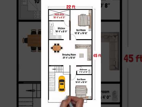 15x30 House Plan 15 x 30 Ghar Ka Naksha Small House Plans Design 450 sq ft house Plans