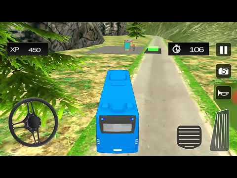 Offroad coach Bus simulator bus Driving Game  | Gameplay Video |
