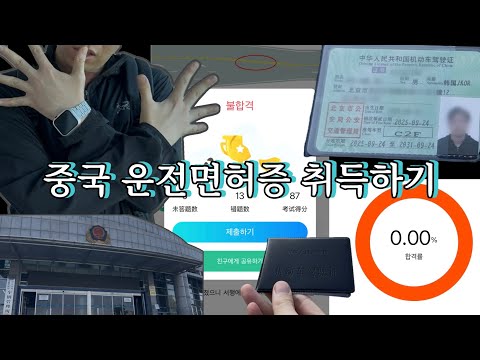 투영인촤이나🇨🇳ep.10 | 중국 운전면허증 취득하기 | 합격률0.00%
