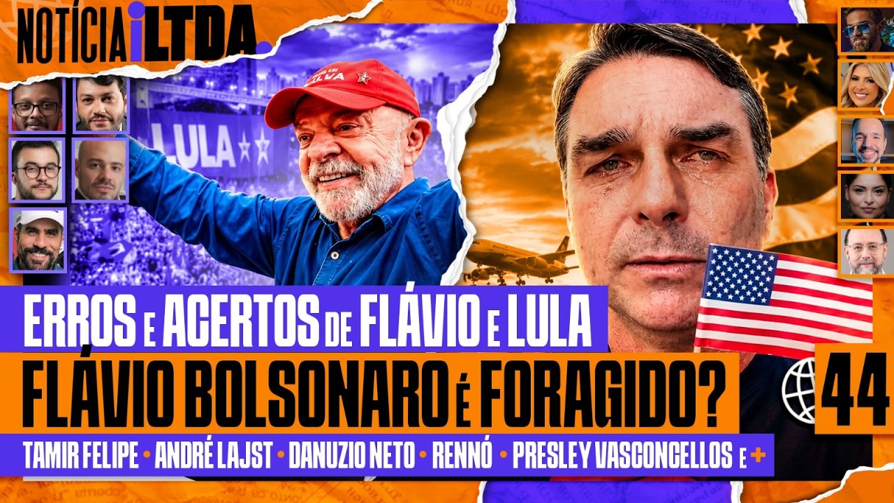 FLÁVIO É FORAGIDO? + INTEFERÊNCIA NAS ELEIÇÔES + ANÁLISE DAS CAMPANHAS - Notícia iLtda. #044