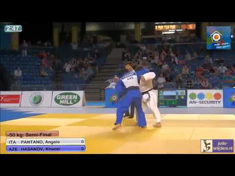 Judo 2013 European Championships Cadets: Pantano (ITA) - Hasanov (AZE) [-50kg] semi-final