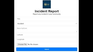 Incident Report App (A dummy Project)