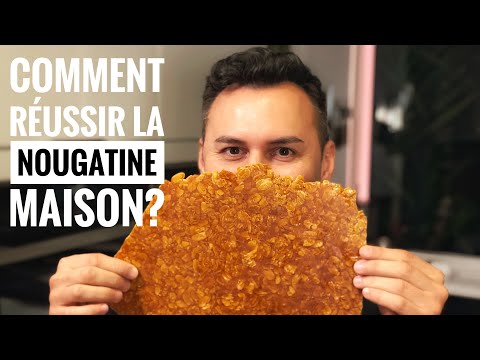 Homemade nougatine – crunchy shards for cake decoration