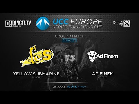 UCC: Europe. Dota 2. Yellow Submarine vs AD finem. 2 game. 21.12.15