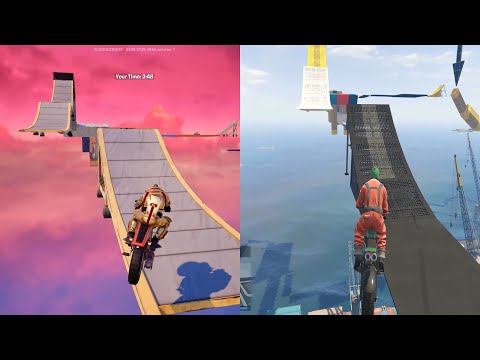 🚨GTA vs FORTNITE CAR PARKOUR 🚗 | Code: 6530-3135-1936 | FORTNITE PARKOUR