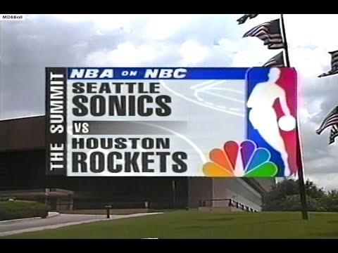 NBA On NBC - Sonics @ Rockets 1996 WCSF G4!