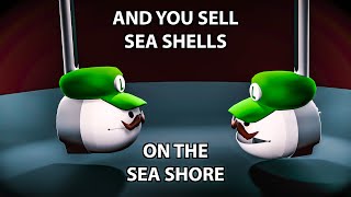 Otamatone talks about sea shells