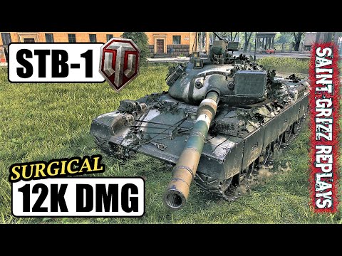 WoT STB-1 Gameplay ♦ 12k Dmg 8 Kills ♦ Medium Tank Review