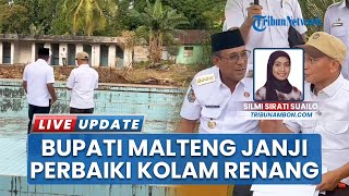 Terbengkalai 20 Tahun, Bupati Malteng Pastikan Rencana Perbaikan Kolam Renang Aset Pemda