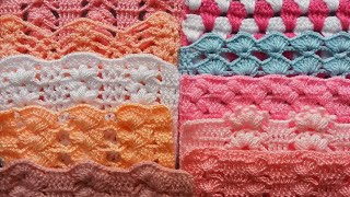 🛑10 Muestras Del 21 a 30 Patrones,Motivos,Puntadas Tejidos a Crochet,Para Aplicar en  Proyectos.