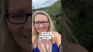 Skylift at Mahogany Bay was nice and calm. We enjoyed it! #cruise #mahoganybay #carnival #roatan