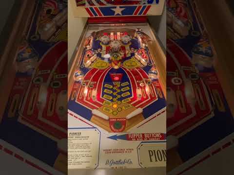 Gottlieb Pioneer/Spirit of 76 pinball machine - double double bonus and extra ball non reset