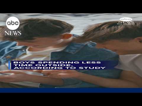 Boys spending less time outside, according to study