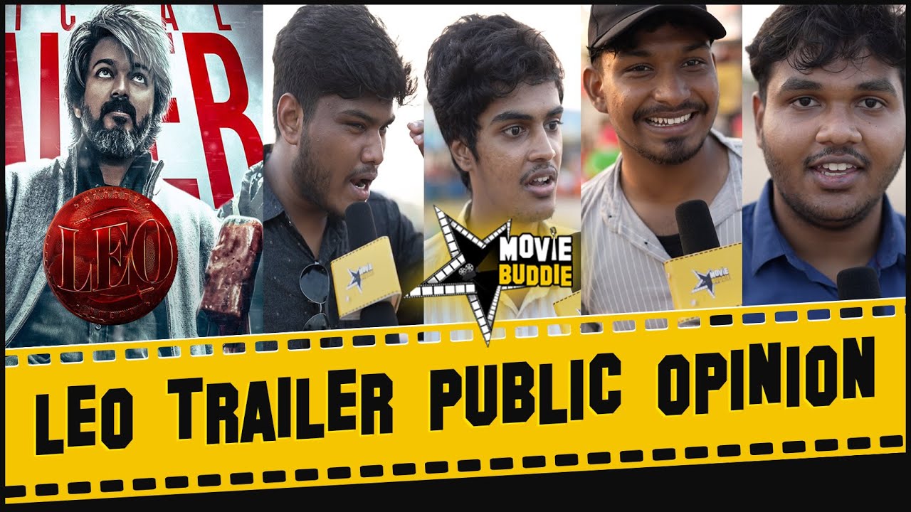 Leo Trailer Reaction | Leo Public Opinion | Besant Nagar Beach | Vijay | Lokesh Kanagaraj | Trisha