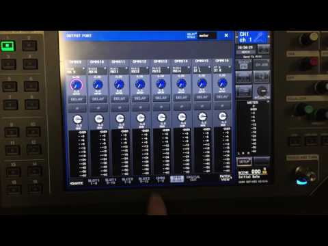 How to assign outputs and direct outs on QL Yamaha Mixer