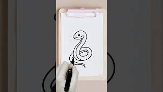 DRAWING TUTORIAL ON HOW TO DRAW A SNAKE