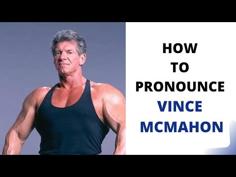 How To Pronounce VINCE MCMAHON Correctly In English | VINCE MCMAHON Pronunciation