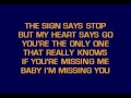 [karaoke] CB20631 12   Highway 101   Baby I'm Missing You