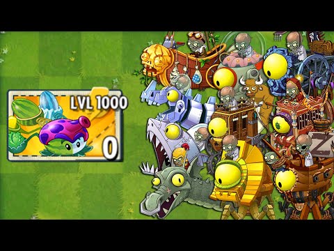 All PULT Plants LEVEL 1000 Attack All Final Boss Fight! - Plants vs Zombies 2 Mod