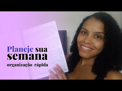 Como fazer seu planejamento semanal [ Rápido e fácil]