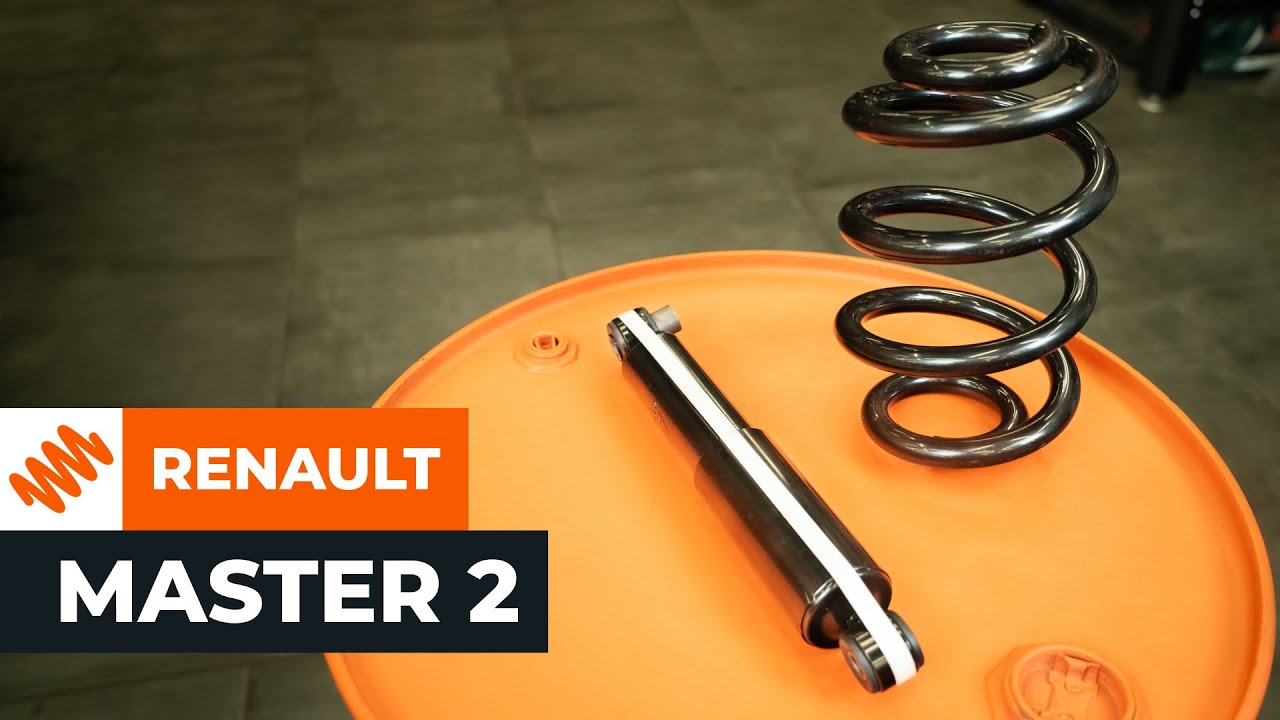 Πώς να αλλάξετε αμορτισέρ εμπρός σε Renault Master 2 van - Οδηγίες αντικατάστασης