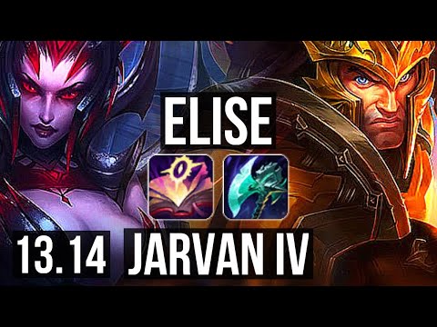 ELISE vs JARVAN IV (JNG) | 10/0/7, 1.4M mastery, Legendary, 500+ games | EUW Grandmaster | 13.14